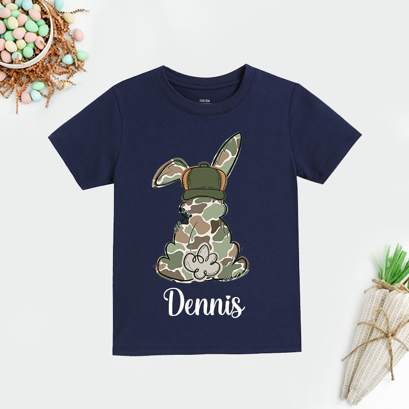 Personalized Kids Bunny Summer T-Shirt| Cloth1416