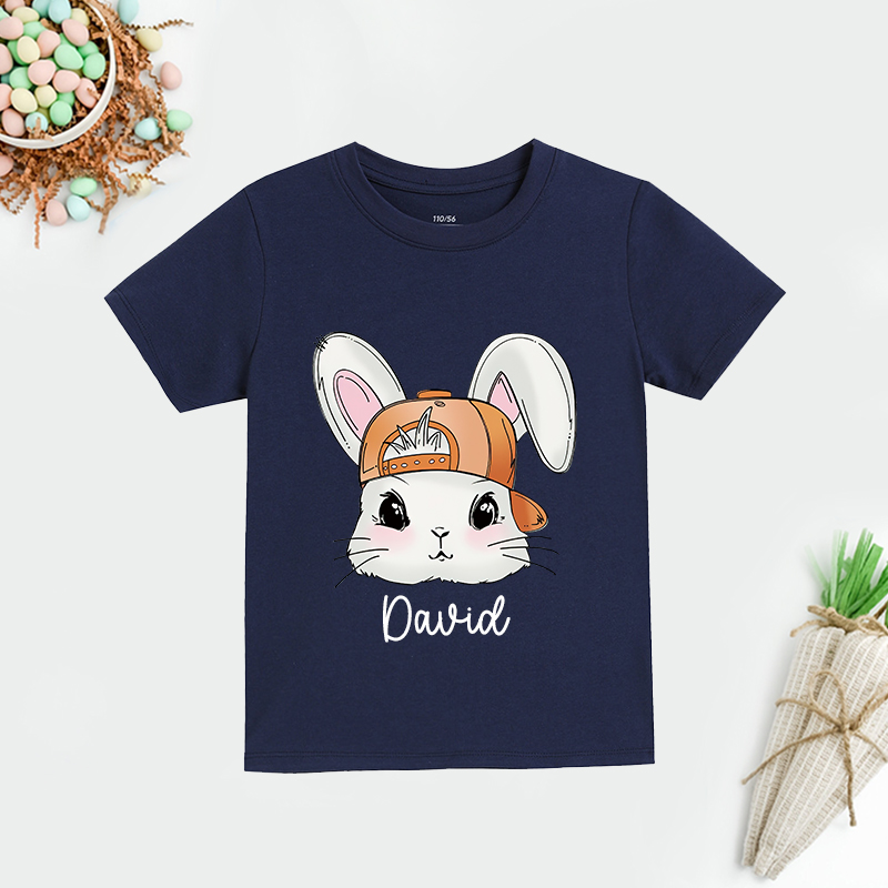 Personalized Kids Bunny Summer T-Shirt| Cloth1419