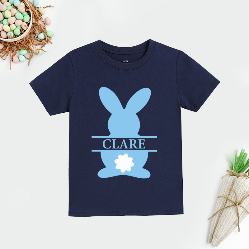 Personalized Kids Bunny Summer T-Shirt| Cloth1410