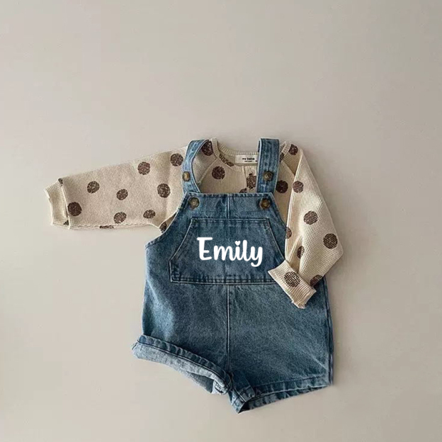 Personalized Kids Demin Overalls| Pants12