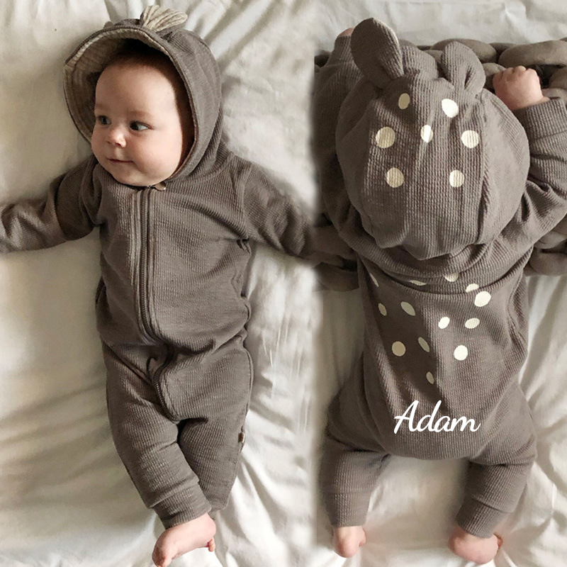 Personalized Baby Deer Romper Jumpsuit| BBcloth81