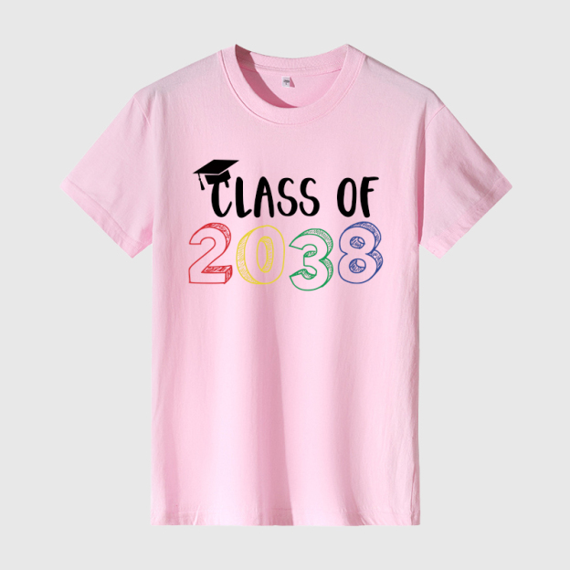 Personalized Kids Class Of 2038 Handprint Graduation Shirt| Cloth182