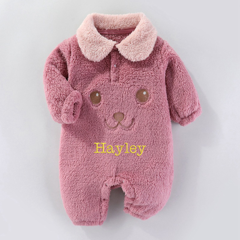 Personalized Baby Winter Embroidered Jumpsuit Coat| BBCloth74