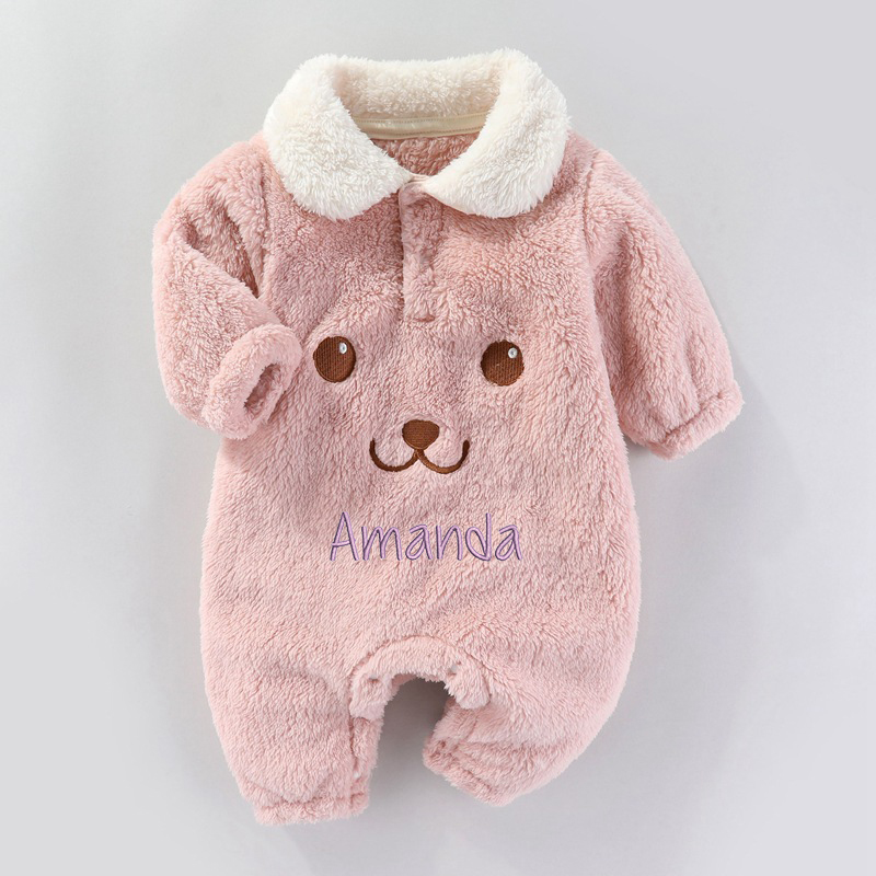 Personalized Baby Winter Embroidered Jumpsuit Coat| BBCloth74