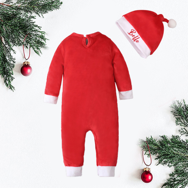 Personalized Baby Christmas Costume Santa Set| BBCloth76