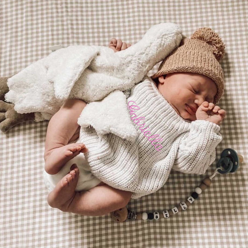 Personalized Kids Winter Warm Embroidered Sweater| Cloth205