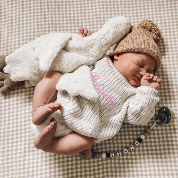 Personalized Kids Winter Warm Embroidered Sweater| Cloth205