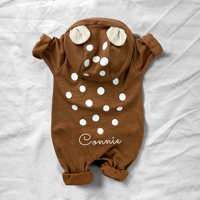 Personalized Baby Deer Romper Jumpsuit| BBcloth81