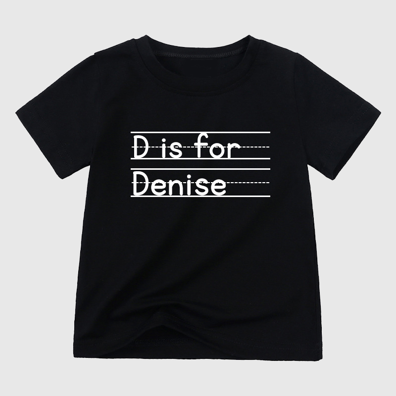 Personalized Kids Back To School Alphabet Name T-Shirt| Cloth1902