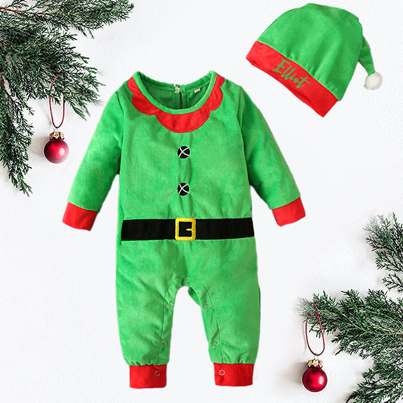 Personalized Baby Christmas Costume Santa Set| BBCloth76