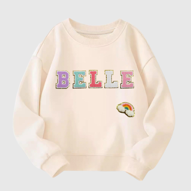 Personalized Girls Patches Sweatshirt |Cloth194