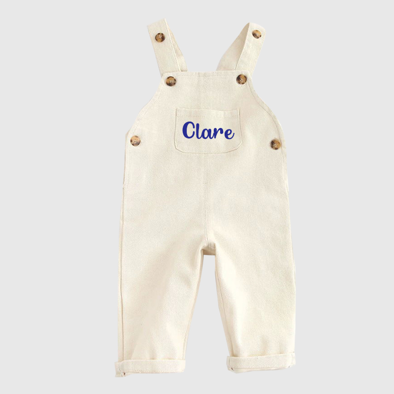 Personalized Kids Oversized Denim Loose Overalls| Pants10