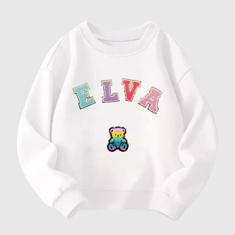 Personalized Girls Patches Sweatshirt |Cloth194