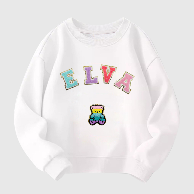 Personalized Girls Patches Sweatshirt |Cloth194