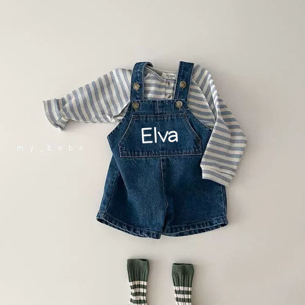 Personalized Kids Demin Overalls| Pants12