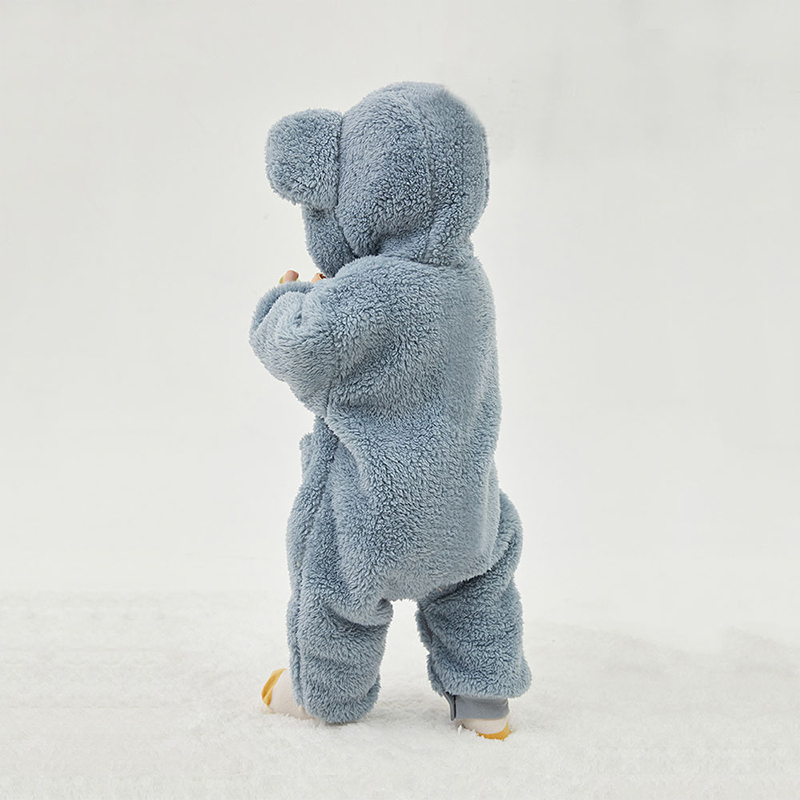   Personalized Baby Warm Winter Fleece  Embroidered Jumpsuits| BBCloth75