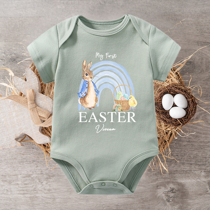Personalized Baby Bunny Cozy Onesie| BBCloth22