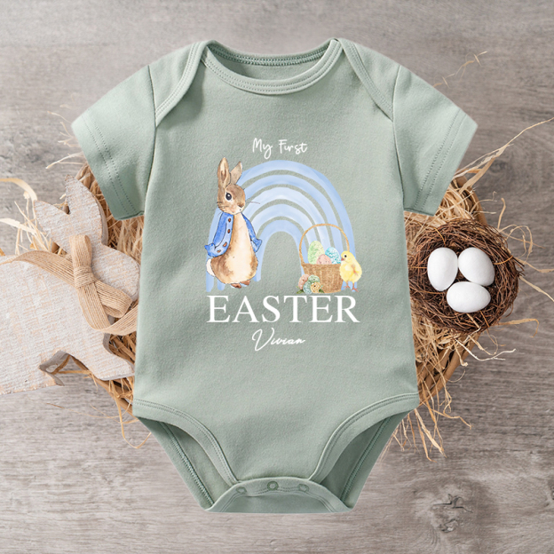 Personalized Baby Bunny Cozy Onesie| BBCloth22