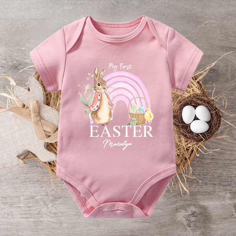 Personalized Baby Bunny Cozy Onesie| BBCloth22