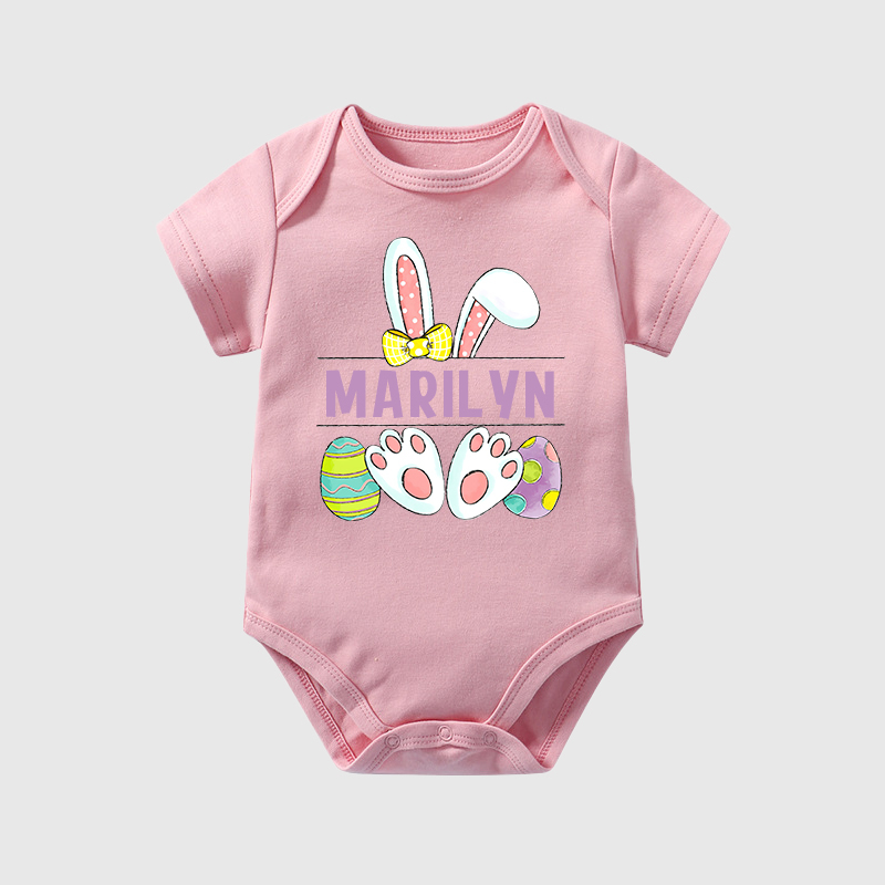 Personalized Baby Easter Cozy Onesie| BBCloth20