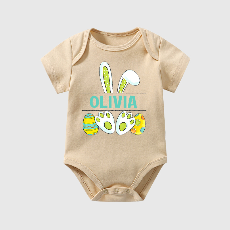 Personalized Baby Easter Cozy Onesie| BBCloth20