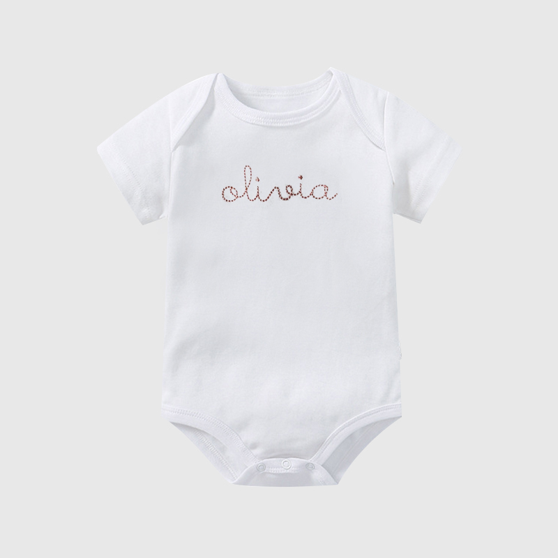 Personalized Embroidered Baby Onesie| BBCloth62