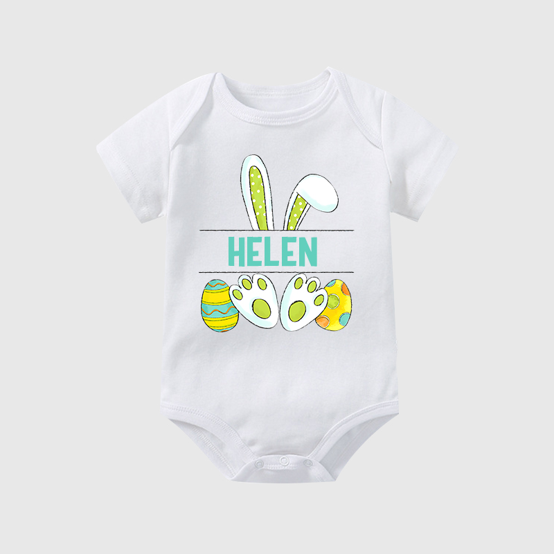 Personalized Baby Easter Cozy Onesie| BBCloth20