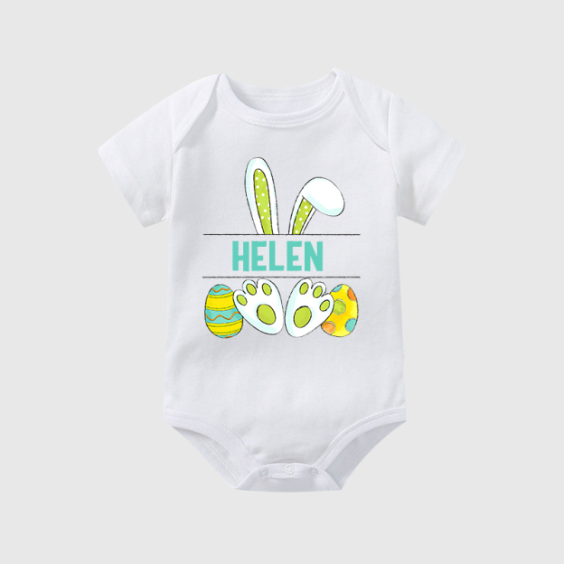 Personalized Baby Easter Cozy Onesie| BBCloth20