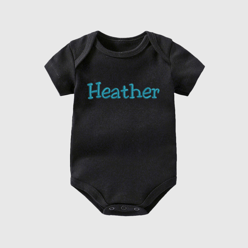 Personalized Baby Embroidered Cozy Onesie| BBCloth53