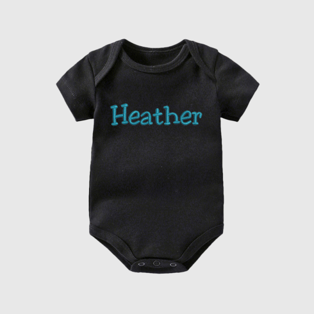 Personalized Baby Embroidered Cozy Onesie| BBCloth53
