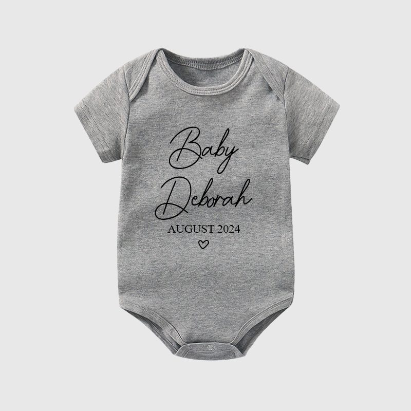 Personalized Baby Natural Cozy Onesie| BBcloth1202