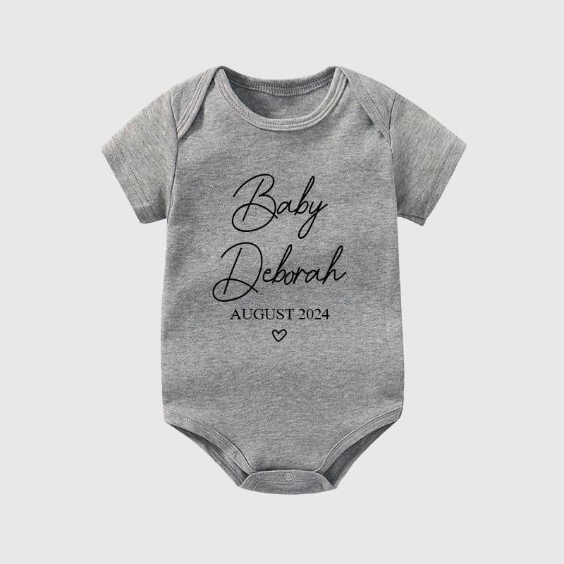 Personalized Baby Natural Cozy Onesie| BBcloth1202