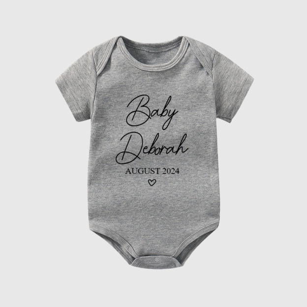 Personalized Baby Natural Cozy Onesie| BBcloth1202