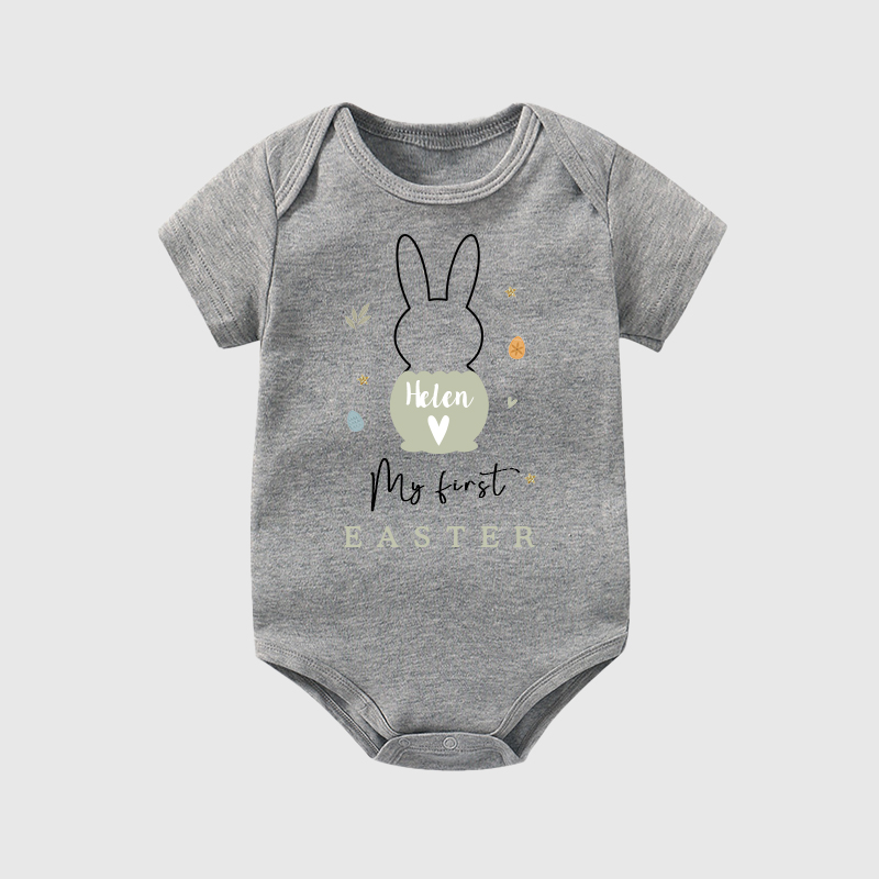 Personalized Baby First Easter Onesie| BBCloth18