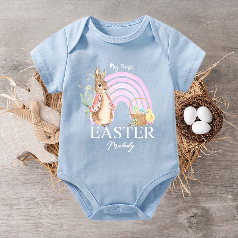 Personalized Baby Bunny Cozy Onesie| BBCloth22
