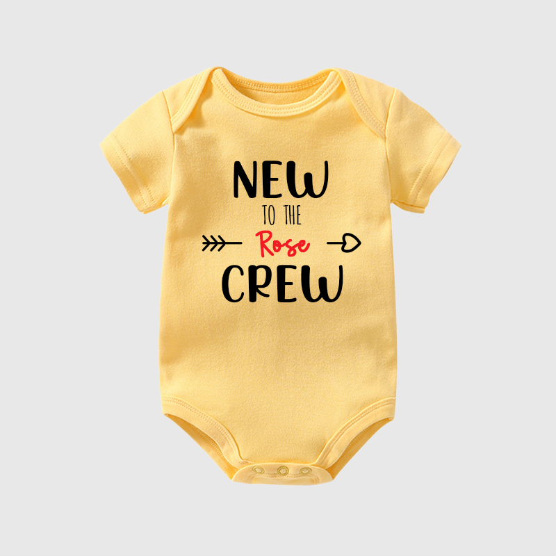 Personalized Baby New To The Crew Cozy Onesie| BBCloth17