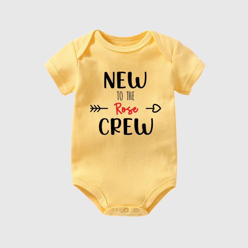 Personalized Baby New To The Crew Cozy Onesie| BBCloth17