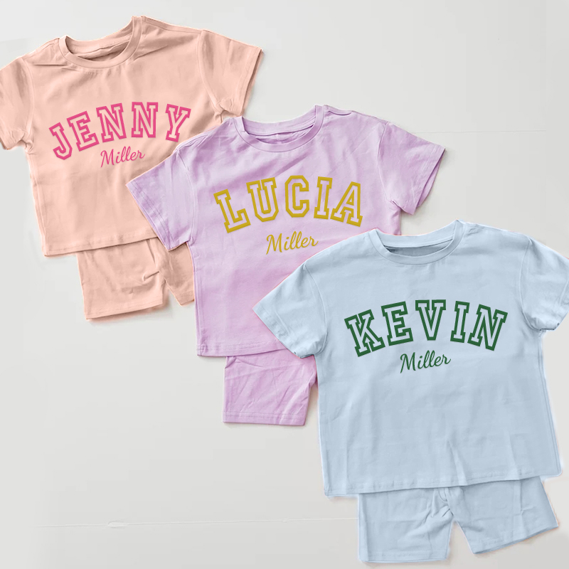 Personalized Kids Name Toddler shorts Set| Cloth150