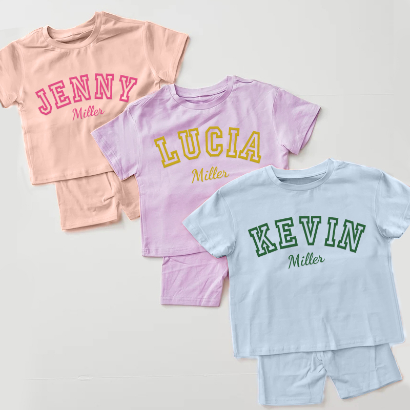 Personalized Kids Name Toddler shorts Set| Cloth150