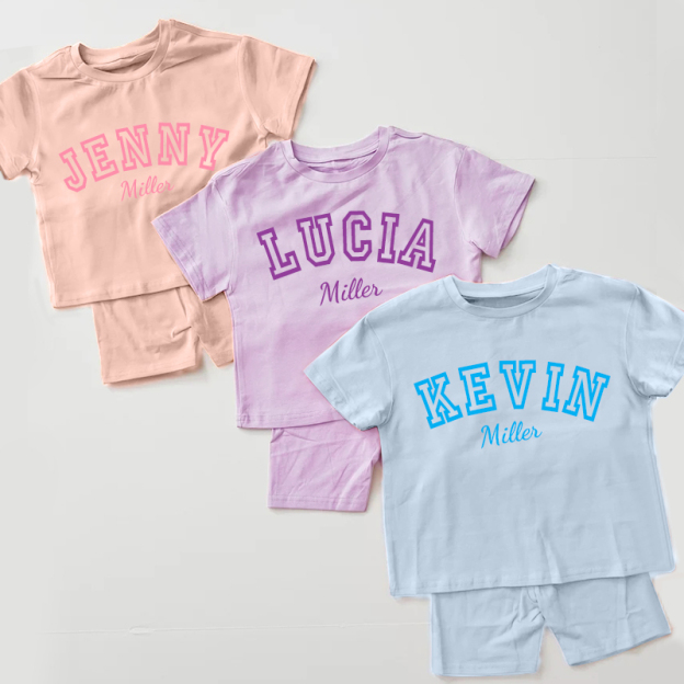 Personalized Kids Name Toddler shorts Set| Cloth151