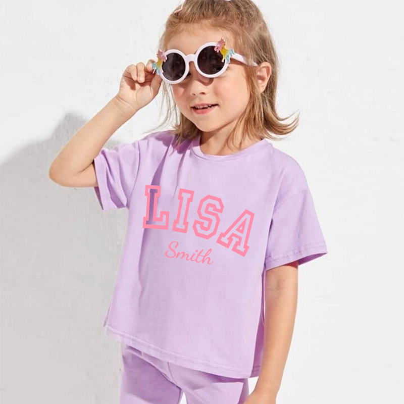 Personalized Kids Name Toddler shorts Set| Cloth151