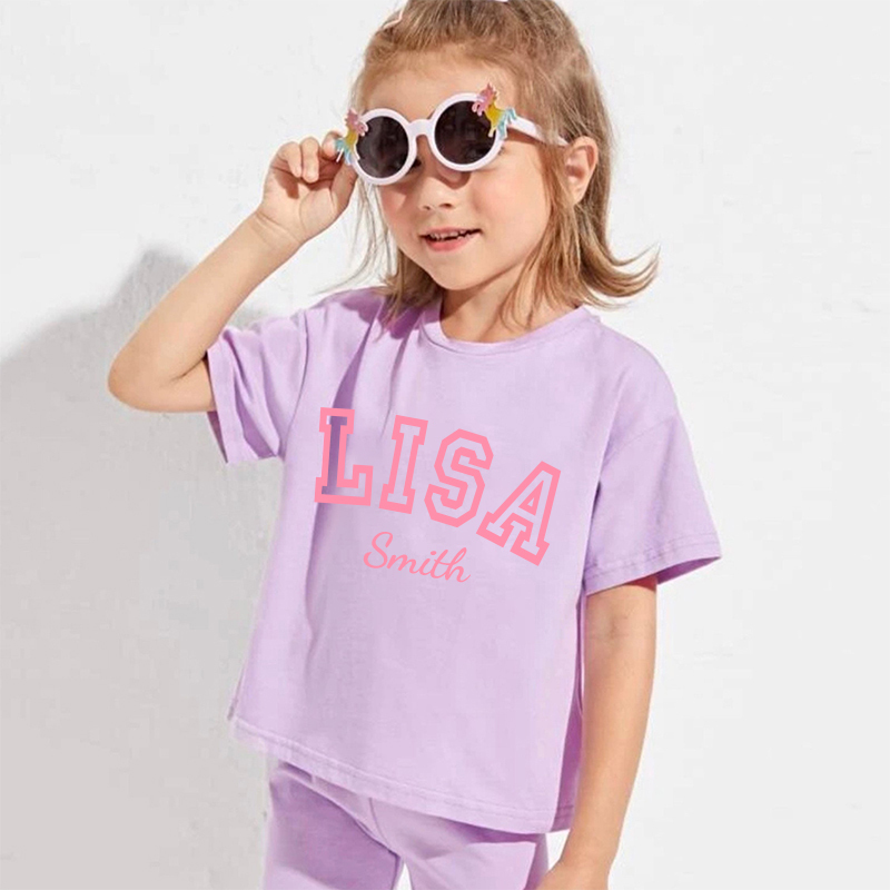 Personalized Kids Name Toddler shorts Set| Cloth151