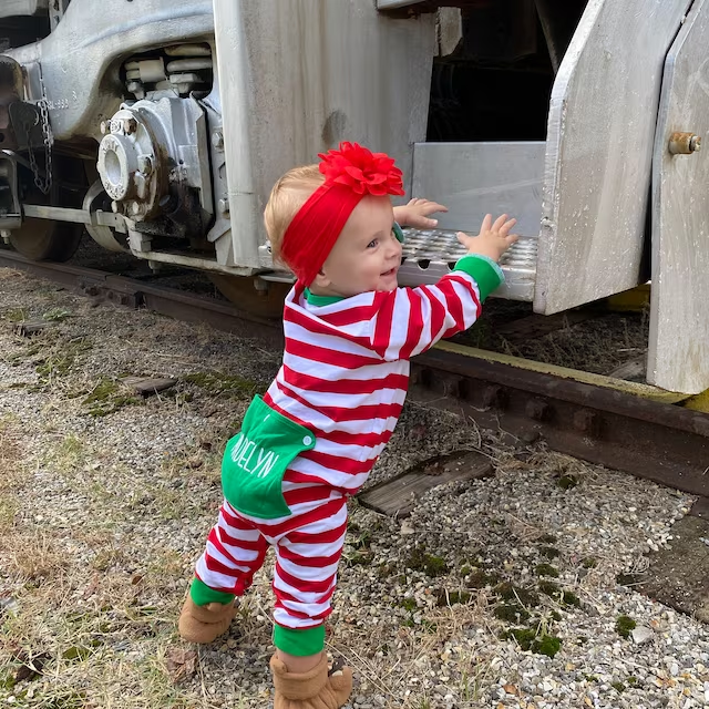 Personalized Embroidered Butt Flap Christmas Pajamas| Cloth99