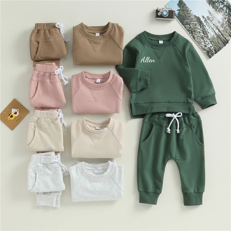 Personalized Kids Unisex Sweatshirt Jogger Set| Cloth109