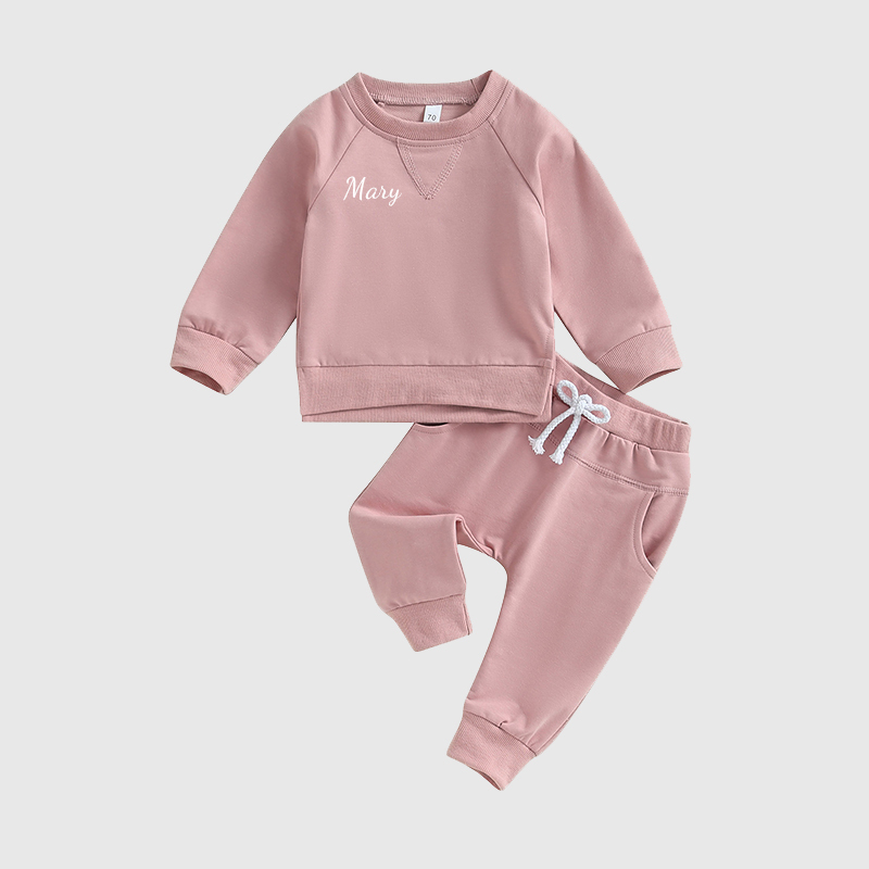 Personalized Kids Unisex Sweatshirt Jogger Set| Cloth109