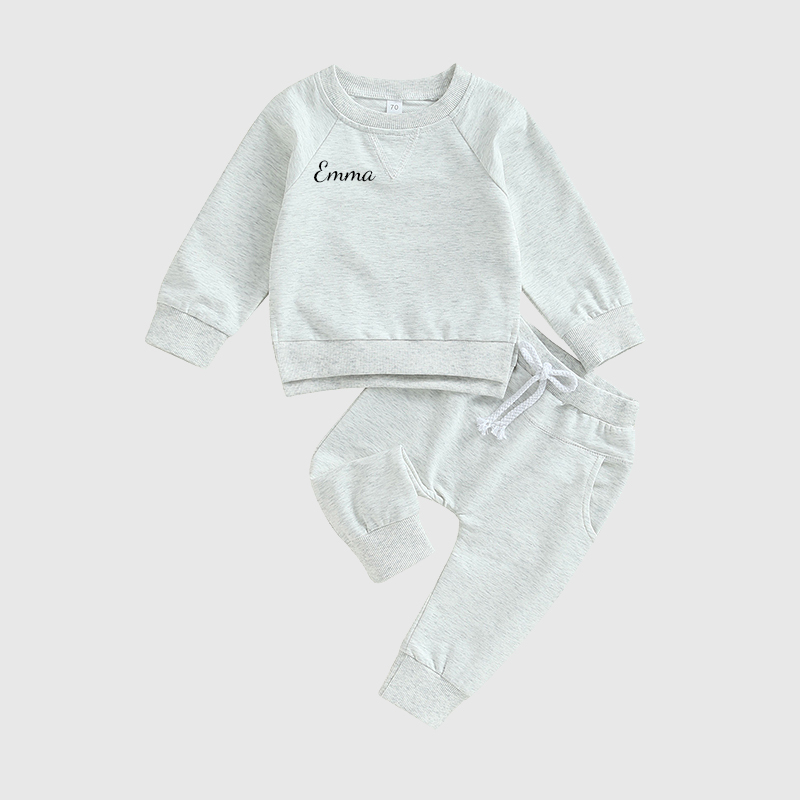 Personalized Kids Unisex Sweatshirt Jogger Set| Cloth109