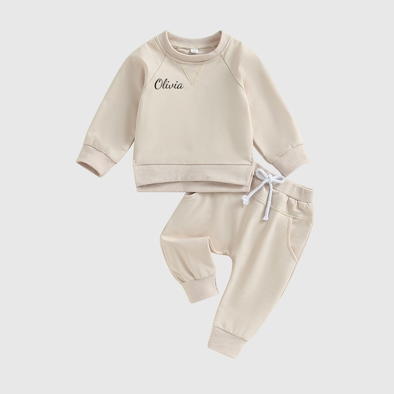 Personalized Kids Unisex Sweatshirt Jogger Set| Cloth109