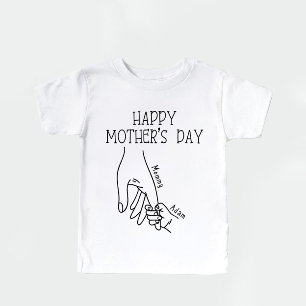 Personalized Kid HappyMother's Day T-Shirt| Cloth1437