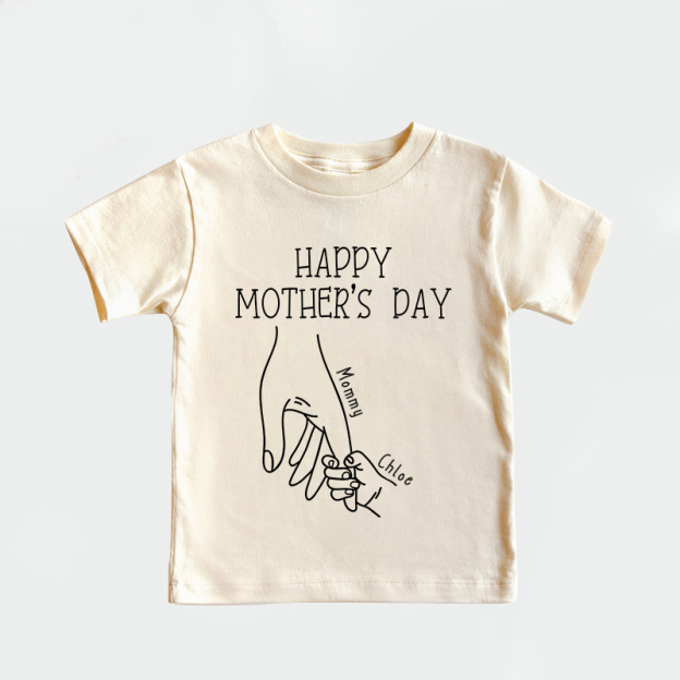Personalized Kid HappyMother's Day T-Shirt| Cloth1437