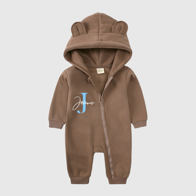 Personalized Baby Bear Cozy Romper| Cloth115
